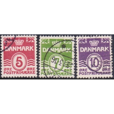 1938. Farveændringer.  AFA nr. 246-48. postfrisk  Stemplet FDC