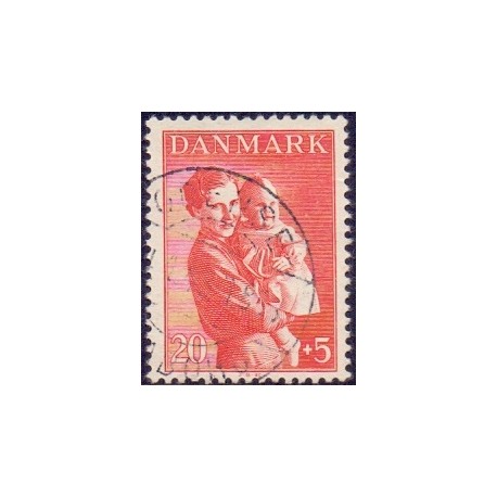1943. Børneforsorg. AFA nr. 281 postfrisk   Stemplet FDC