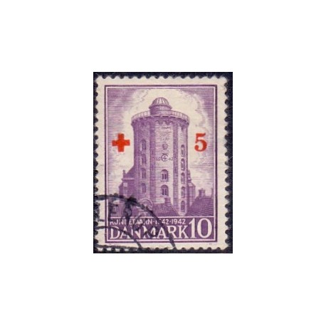 1944. Rundetårn Røde Kors provisorium. AFA nr. 283 postfrisk   Stemplet FDC