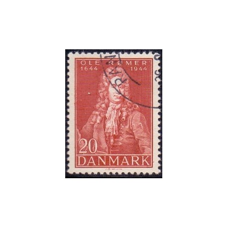 1944. Ole Rømer's fødsel. AFA nr. 288 postfrisk    Stemplet FDC