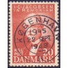 1947. I. C. Jacobsen mindeudgave. AFA nr. 305 postfrisk    Stemplet FDC