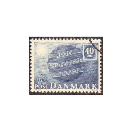 1949. Verdenspostforeningen 75-års jubilæum. AFA nr. 316 postfrisk    Stemplet FDC