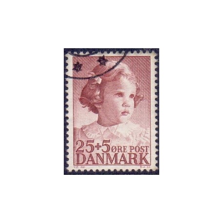 1950. Prinsesse Anne-Marie, børneforsorg, AFA nr. 325 postfrisk       Stemplet FDC