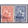 1951. Søofficersskolens 250-års jubilæum,  AFA nr. 328-29 postfrisk    Stemplet FDC