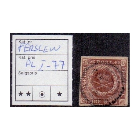Danmark 1851 4 Rbs.Ferslew pl I, nr 77