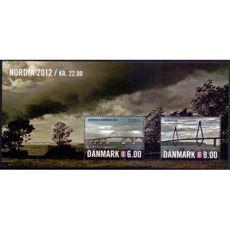 2012. NORDIA 2012. AFA nr. 1691,  postfrisk   Stemplet FDC