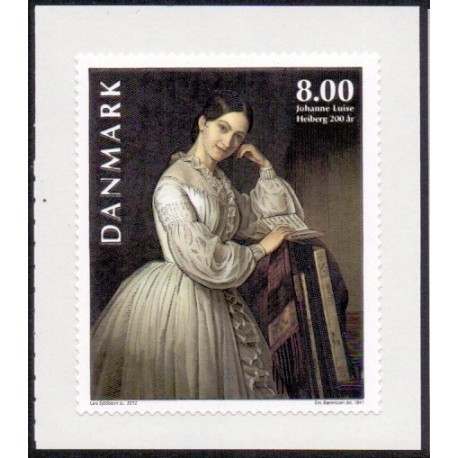 2012. Johanne Luise Heiberg. AFA nr. 1718,  postfrisk   Stemplet FDC