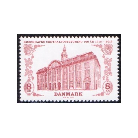 2012. Centralpostbygningen. AFA nr. 1719A,  postfrisk   Stemplet FDC