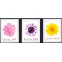 2012. Efterårsblomster. AFA nr. 1715-17,  postfrisk  Stemplet FDC