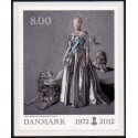 2012. Dronning i 40 år. AFA nr. 1694,  postfrisk    Stemplet FDC