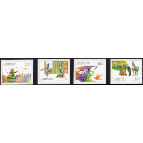 2012. H.C. Andersen. AFA nr. 1710-13,  postfrisk  Stemplet FDC
