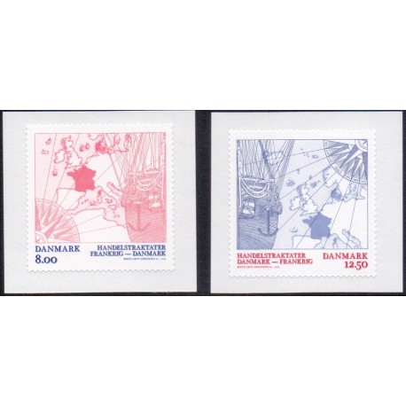 2013. Handelstraktater. AFA nr. 1760-61 postfrisk   Stemplet FDC