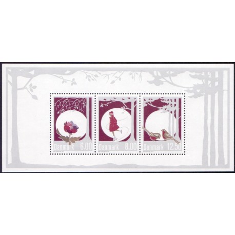 2013. Vinterstemning. AFA nr. 1759A, i  postfrisk miniark Stemplet FDC