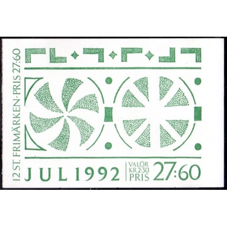 Sverige. 1992. Julefrimærker. AFA nr. 1680-83 postfrisk sammentryk Stemplet hæfte FDC parstykkke SWEDEN **/o