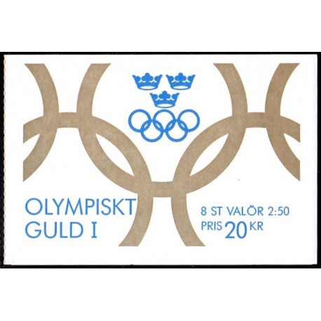 Sverige. 1991. Kvindelige guldmedaljevinder. AFA nr. 1610-13  postfrisk 4-blok Stemplet hæfte FDC parstykkke SWEDEN **/o