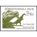 Sverige. 1992. Forhistoriske dyr. AFA nr. 1676-79 postfrisk sammentryk Stemplet hæfte FDC parstykkke SWEDEN **/o