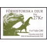 Sverige. 1992. Forhistoriske dyr. AFA nr. 1676-79 postfrisk sammentryk Stemplet hæfte FDC parstykkke SWEDEN **/o