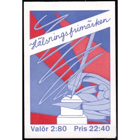 Sverige. 1992. Brevhilsner. AFA nr. 1658-61 postfrisk sammentryk Stemplet hæfte FDC parstykkke SWEDEN **/o