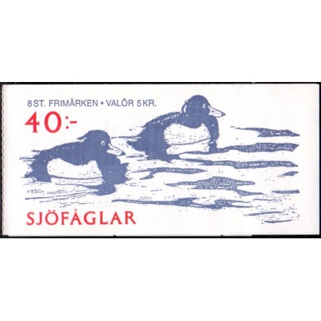 Sverige. 1993. Svømmefugle. AFA nr. 1717-20 postfrisk sammentryk Stemplet hæfte FDC parstykkke SWEDEN **/o