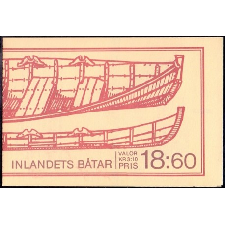 Sverige. 1988. Bådtyper. AFA nr. 1437-42 postfriske parstykker  Stemplet hæfte FDC parstykkke SWEDEN **/o