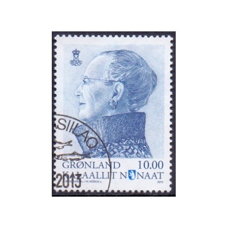 2013. 10,00 Kr. Dagligmærke Dr. Margrethe. AFA nr 655 postfrisk stemplet