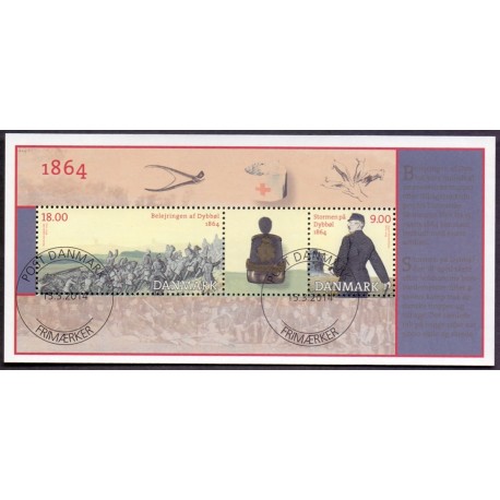 2014. Dybbøl 1864. AFA nr. 1772A, i postfrisk miniark  Stemplet FDC