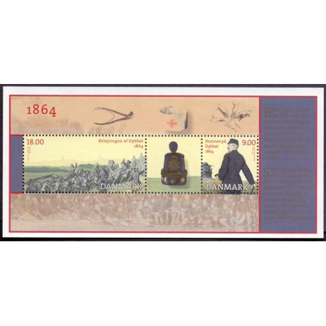2014. Dybbøl 1864. AFA nr. 1772A, i postfrisk miniark  Stemplet FDC