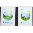 2015. For miljøets skyld. AFA nr. 1825-26, postfrisk Stemplet FDC