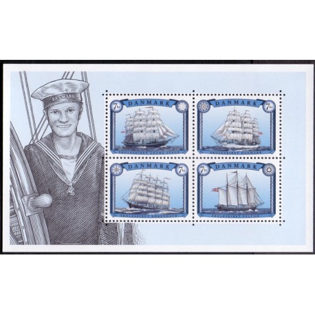 2015. Seljskibe. AFA nr. 1831 i  postfrisk miniark  Stemplet FDC