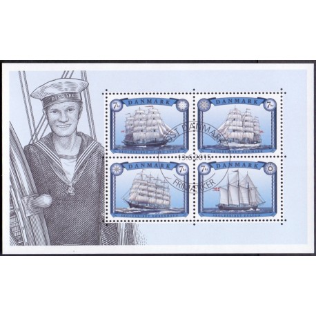2015. Seljskibe. AFA nr. 1831 i  postfrisk miniark  Stemplet FDC