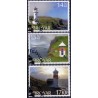 Færøerne 2014. 14,50-17,00 Kr. Fyrtårne på Færøerne AFA nr. 805-07 Postfrisk  stemplet