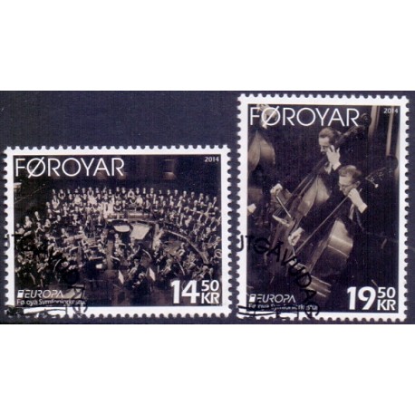 Færøerne 2014. 14,50-19,50 Kr. Europamærker/CEPT. AFA nr. 803-04 Postfrisk  stemplet