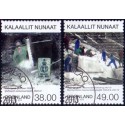 2013. 38,00-49,00 Kr. Minedrift i Grønland IV. AFA nr 635-6 postfrisk stemplet