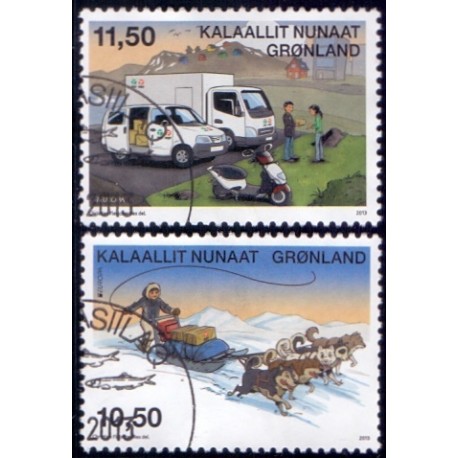 2013. 10,50-11,50 Kr. Europamærker / Cept. AFA nr 637-38 stemplet