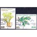 2013. 8,50-28,00 Kr. Grønlandske krydderurter III. AFA nr 647-48 postfrisk stemplet