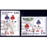 2012. 8,00-9,50 Kr. Julefrimærker. AFA nr 631-32 postfrisk stemplet