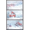 2012, 7,50-36,00 Kr. Grønlands civile luftfartshistorie II. AFA nr 626-28 postfrisk stemplet