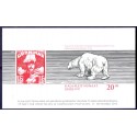 2013. 20,00 Kr. Post Greenland 75 års jubilæum, i miniark UTAKKET. AFA nr 652a postfrisk stemplet