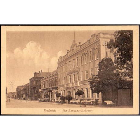 Fredericia. Fra Banegaardspladsen,  brugt, (J.A.F