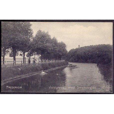 Fredericia. Voldgraven med strandvejen,  brugt, (?)