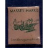 Frimærkepenge 1 øre " Massy-Harris landsbrugsmaskiner" lysebrun