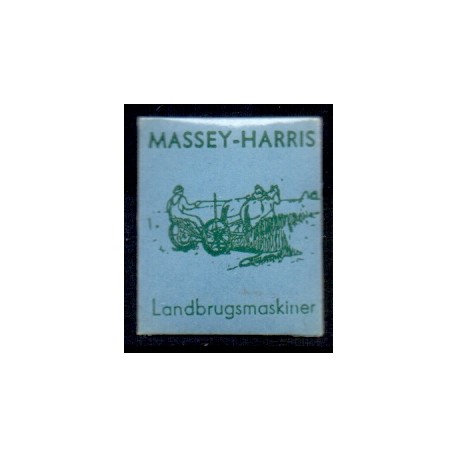 Frimærkepenge 1 øre " Massy-Harris landsbrugsmaskiner" lyseblå