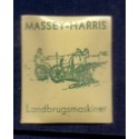 Frimærkepenge 1 øre " Massy-Harris landsbrugsmaskiner" lysegul