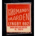 Frimærkepenge 1 Øre "Købmands Gaarden" Rød/Hvid