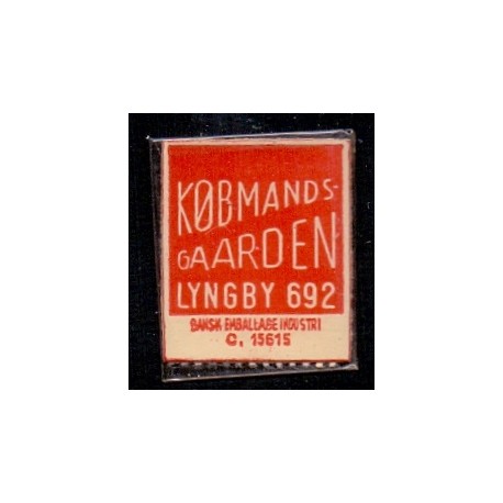 Frimærkepenge 1 Øre "Købmands Gaarden" Rød/Hvid