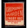 Frimærkepenge 1 Øre "Købmands Gaarden" Rød/Hvid
