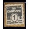 Frimærkepenge 1 øre " Graabjørnene 11 div." lyseblå