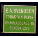 Frimærkepenge 1 øre " E.A. SVENDSEN" grøn