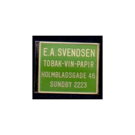 Frimærkepenge 1 øre " E.A. SVENDSEN" grøn
