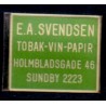 Frimærkepenge 1 øre " E.A. SVENDSEN" grøn